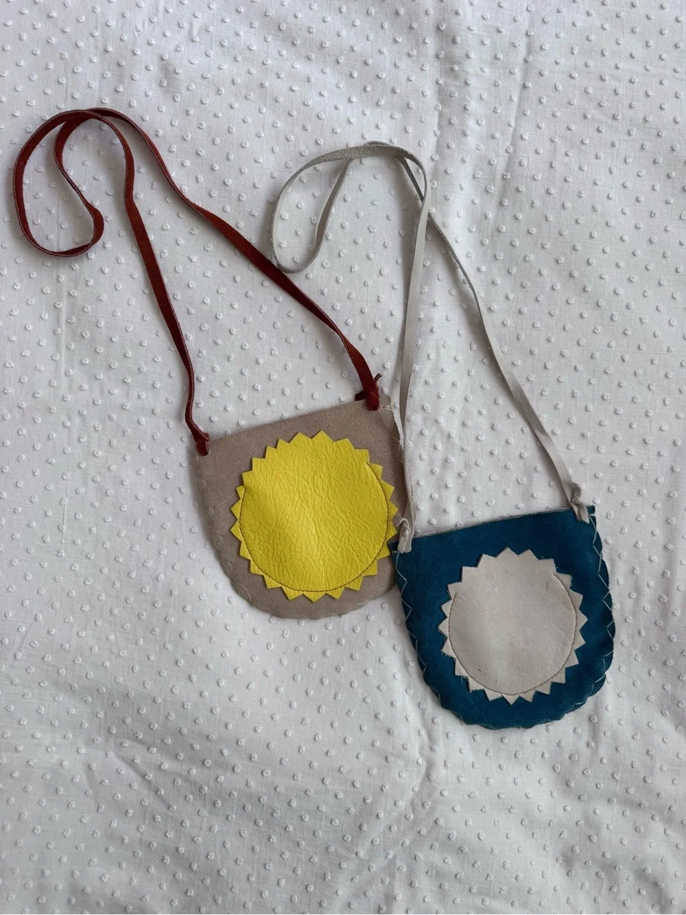 Kids suede pouches- set of 2